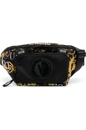 VERSACE Logo Lock Barocco-print belt bag