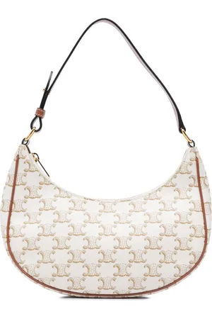 Céline 2021 Triomphe Coated Canvas Ava shoulder bag