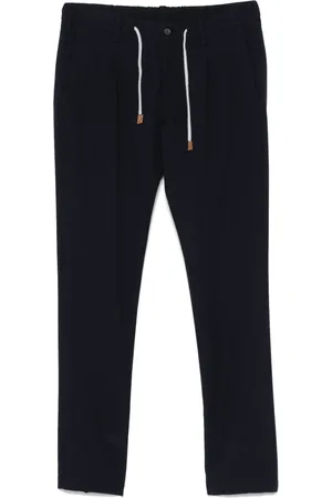 ELEVENTY Drawstring-waistband trousers