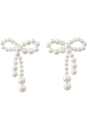 SOPHIE BILLE BRAHE 14K recycled yellow gold Rosette de Perles freshwater pearl earrings