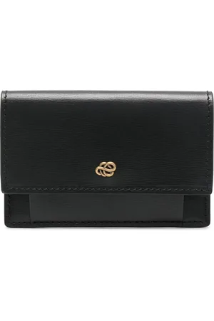 By Malene Birger Aya logo-plaque leather wallet