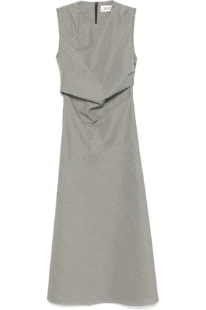 Rohe Checked midi dress