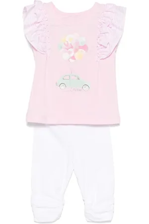 Lapin House Illustration-print trousers set