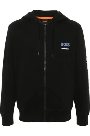 HUGO BOSS Graphic-print hooded jacket