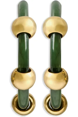 La DoubleJ Studded hoop earrings