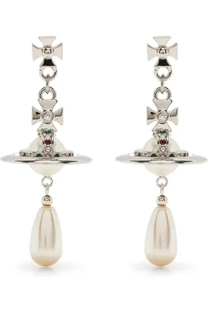 Vivienne Westwood Orb crystal-embellished drop earrings