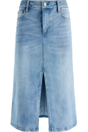 ALICE+OLIVIA Rye low-rise denim skirt