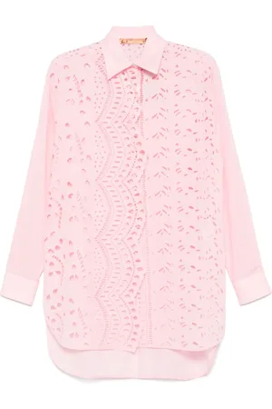 ERMANNO SCERVINO Floral-embroidered shirt