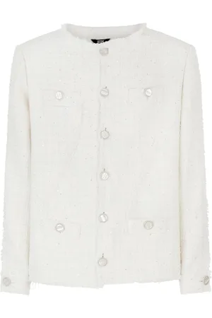 GCDS Sequin-embellished tweed jacket