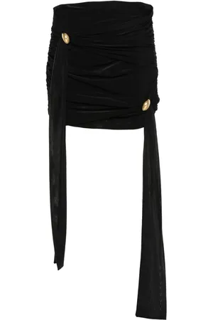 BLUMARINE Sash-detail draped mini skirt