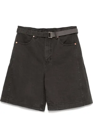 SACAI Belted denim shorts