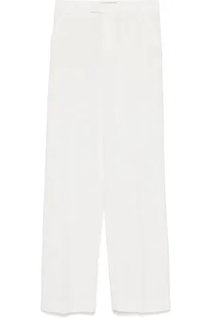 BLUMARINE Logo-lettering trousers