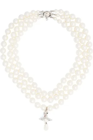 Vivienne Westwood Three-Row Drop pearl choker