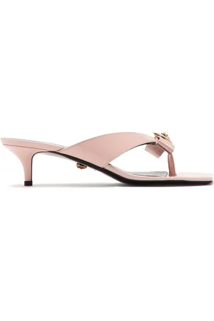 VERSACE 50mm Gianni Ribbon mules