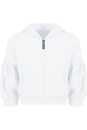 Lapin House Logo-embroidered cotton hooded jacket