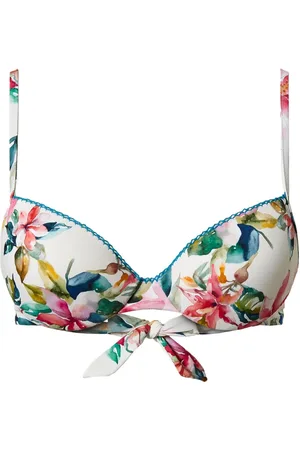 Twin-Set Floral-print push-up bikini top