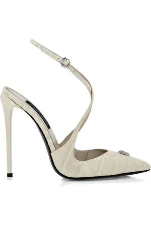 Philipp Plein Crossing Crocco Print pumps