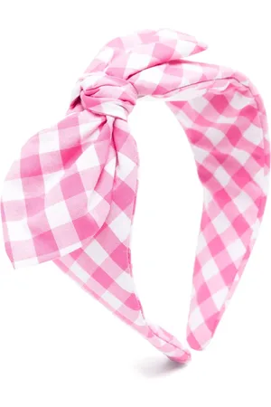 Moschino Gingham-pattern head band
