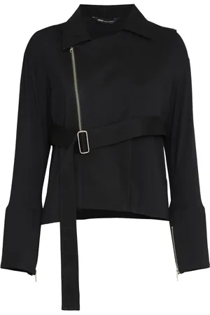 Uma Raquel Davidowicz Belted asymmetric-hem jacket
