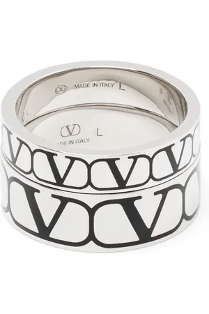 VALENTINO GARAVANI Vlogo ring (pack of two)