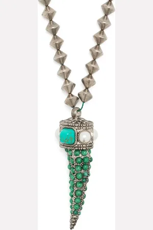 Roberto Cavalli Tiger Tooth gemstone necklace
