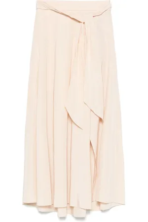FORTE FORTE Tied midi skirt