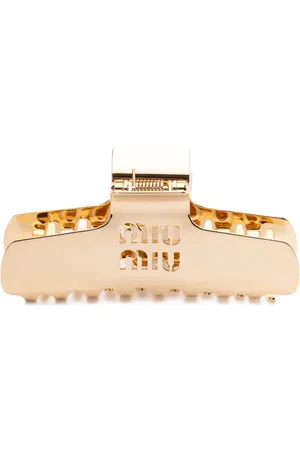 Miu Miu Logo-debossed hair clip