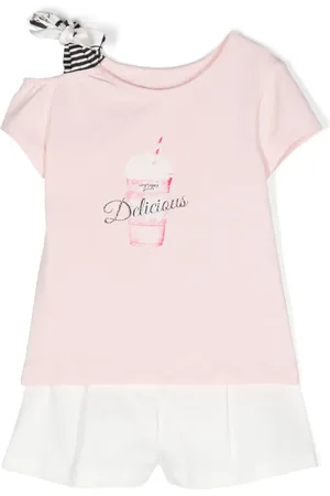Lapin House Graphic-print cotton T-shirt (set of two)