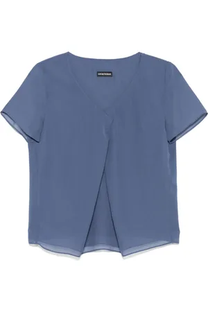 Emporio Armani Pleat-detailed blouse