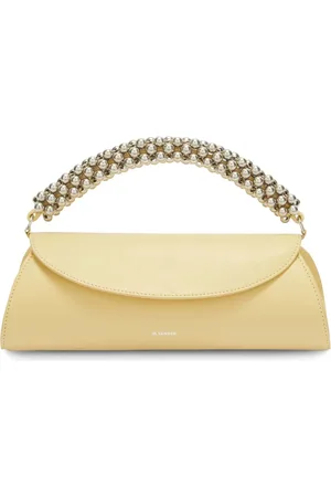 Jil Sander Cannolo embellished small clutch bag