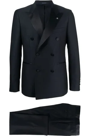 TAGLIATORE Double-breasted virgin-wool two-piece suit
