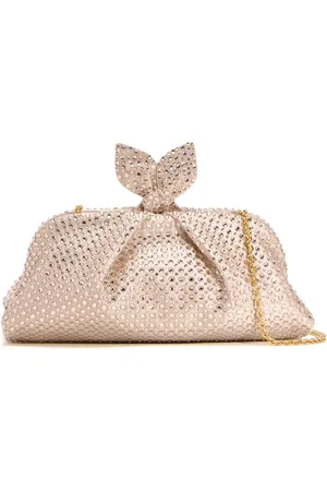 Aquazzura Crystal-embellished clutch bag