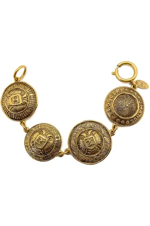CHANEL 1990s Starburst Medallion bracelet