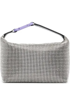 Eera Crystal-embellished moon bag
