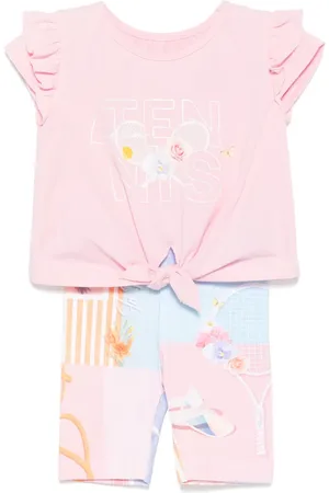 Lapin House Graphic-print trousers set