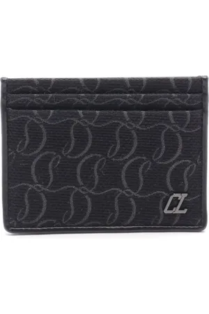Christian Louboutin 2020s monogram-jacquard cardholder