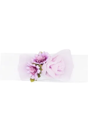 COLORICHIARI Floral-appliqué hair band
