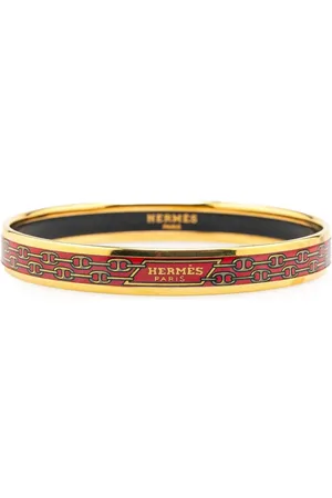 Hermès 20th Century Narrow Chain D Ancre Enamel Bangle 70 costume bracelet