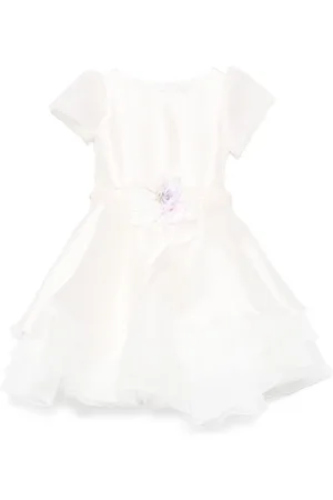 MONNALISA Floral-appliqué dress