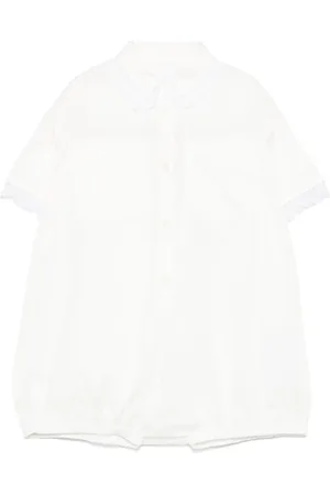 DOUUOD KIDS Lace-trim playsuit