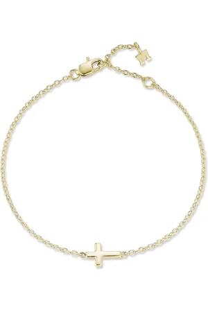 Mateo 14K yellow Mini Cross bracelet