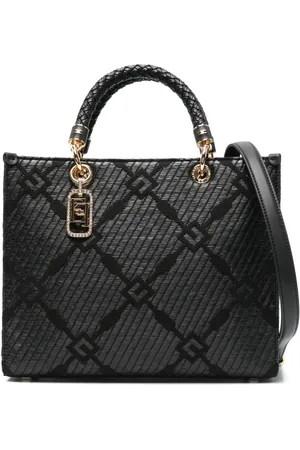Elisabetta Franchi Patterned-jacquard tote bag