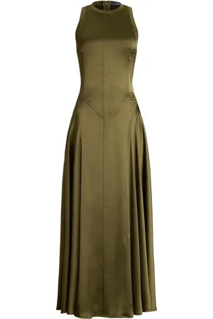 Ralph Lauren Ruched-detailing midi dress