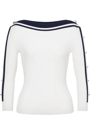 Alberta Ferretti Stripe-detailing sweater