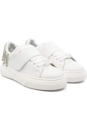 MONNALISA Crystal-fringes sneakers