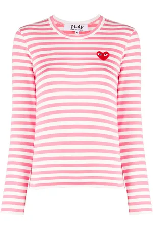 Comme des Garçons Striped cotton sweatshirt