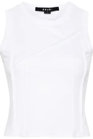KSUBI Fragment crew-neck tank top