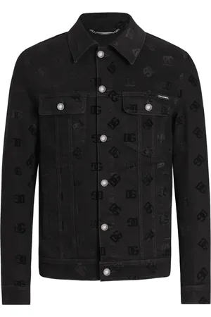 Dolce & Gabbana Jacquard-logo denim jacket