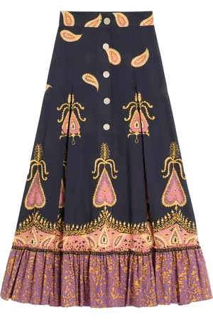 VALENTINO GARAVANI Paisley-print maxi skirt