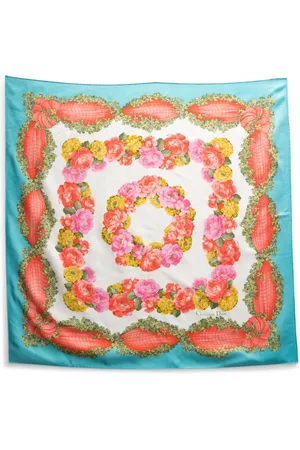 Dior 1990s Floral silk scarf